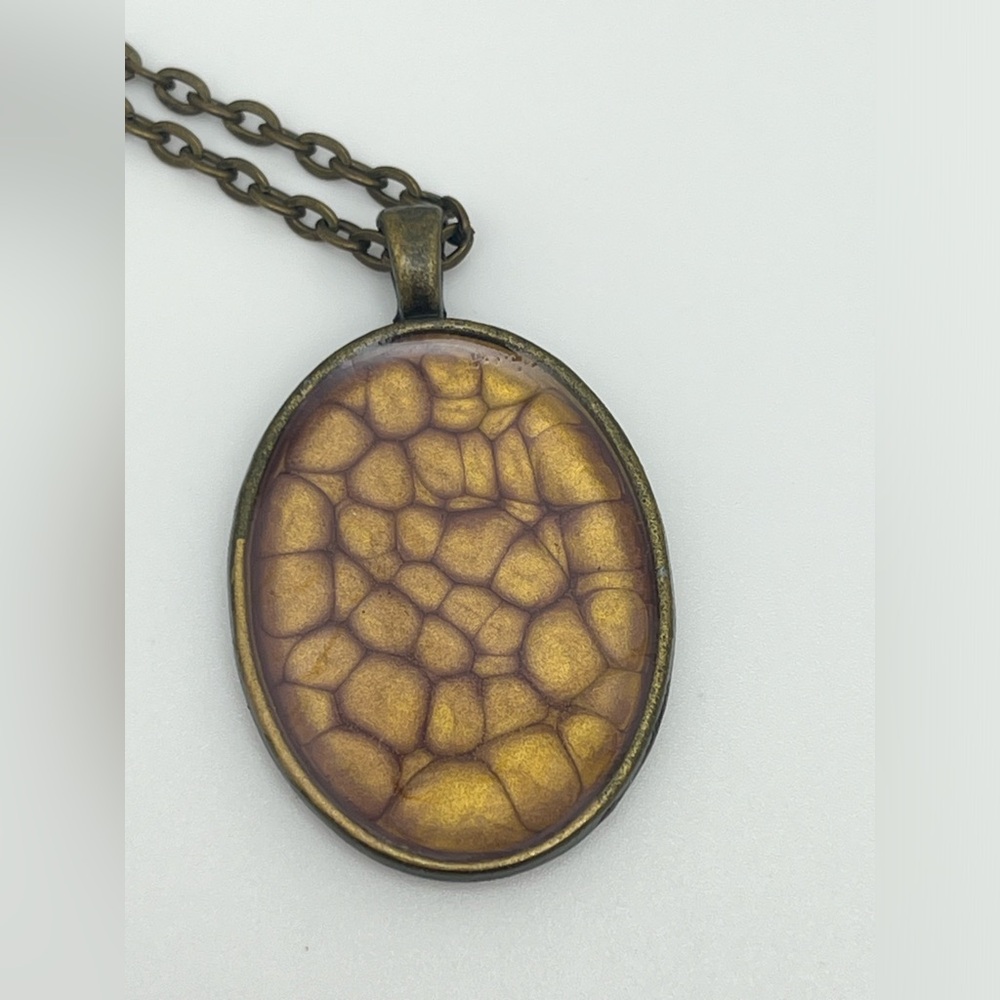 Abstract Painted Pendant